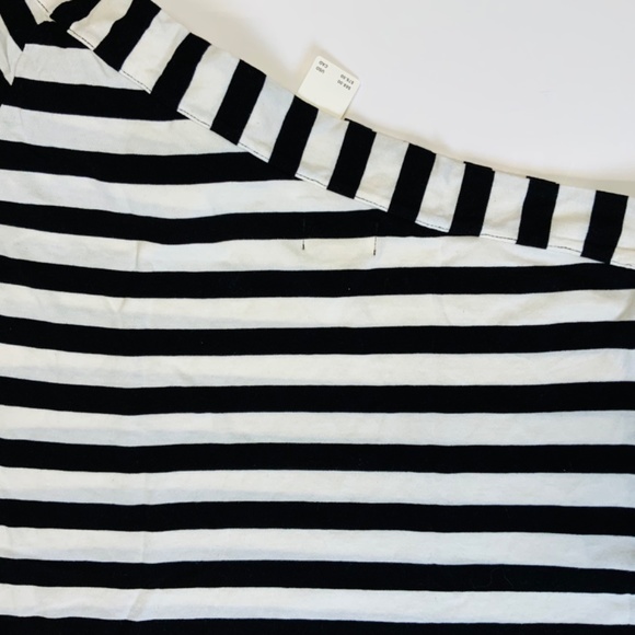 NWT Anthropologie Maeve Striped One-Shoulder Bow Top - Picture 14 of 16